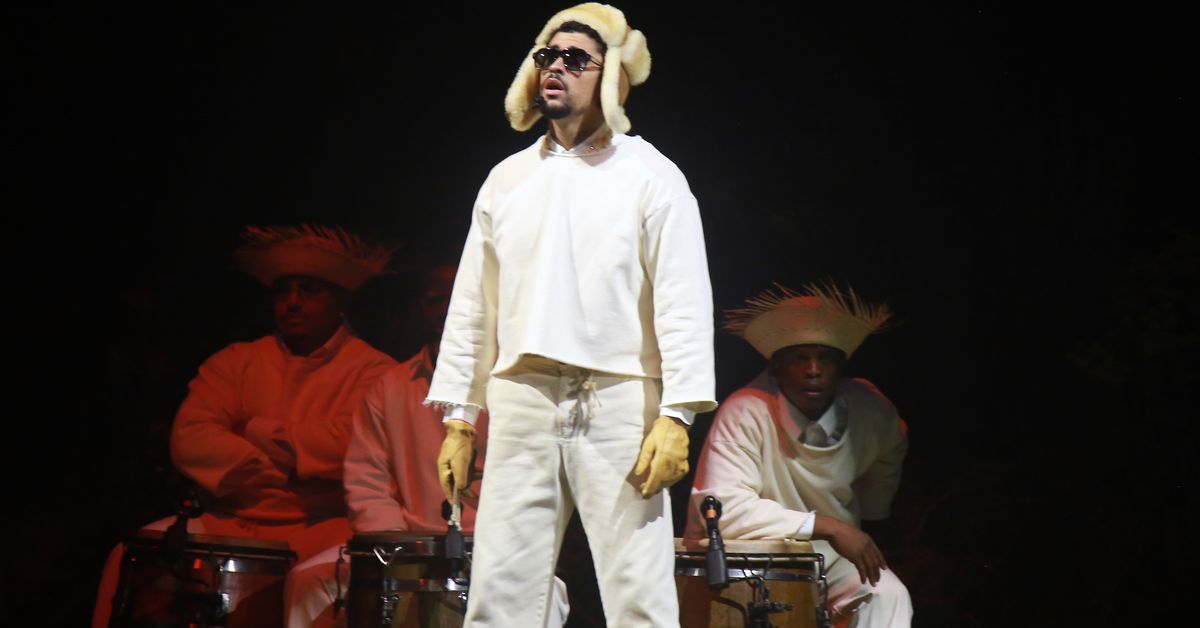 Bad Bunny falls mid-concert in Mexico two months before mammoth Super Bowl headliner gig