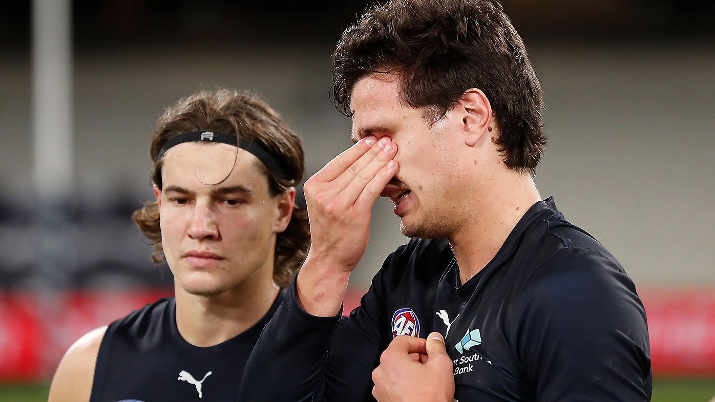 Jack Silvagni fights back tears as Carlton secures thrilling comeback win over Collingwood