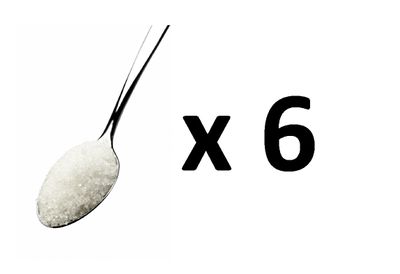 <strong>Answer: B - 6 teaspoons of sugar</strong>