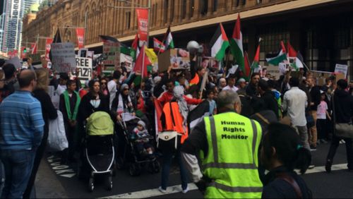 Pro-Palestinian protesters march through Sydney and Melbourne as conflict erupts again