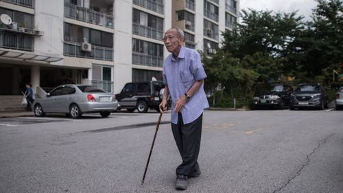 Now aged 90, the only thing Seo Ok-Ryol wants to do before he dies is go home - to North Korea. (AFP)
