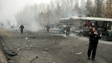 More than a dozen soldiers were killed in the blast. (AAP)