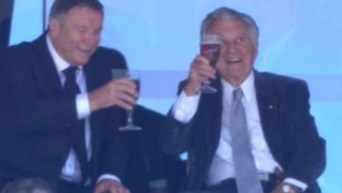 Bob Hawke has been known to down a beer at the cricket.