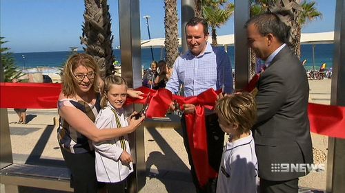 The $100 million redevelopment was officially opened by City of Stirling mayor Mark Irwin and Premier Mark McGowan. (9NEWS)