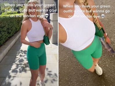 Woman's wardrobe malfunction results in hilarious tourist photo snap: 'Doing me dirty'