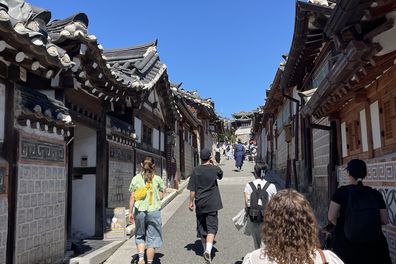 Bukchon Hanok Village in Seoul, South Korea