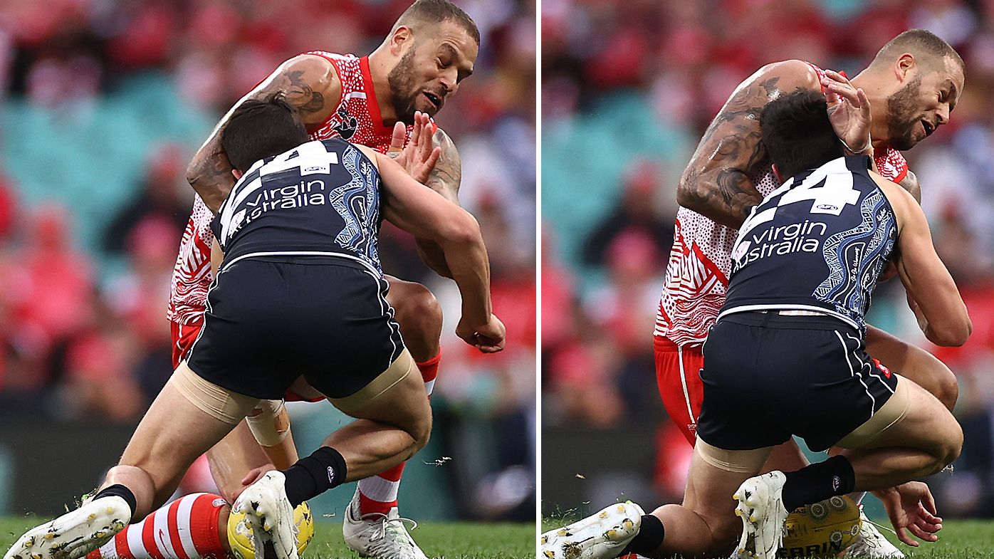 Buddy Franklin to face MRO scrutiny for high bump on Carlton defender