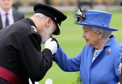 Prince Michael of Kent with the Queen