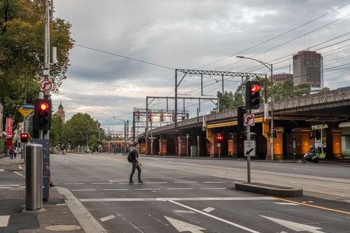 Coronavirus stress Melbourne empty street