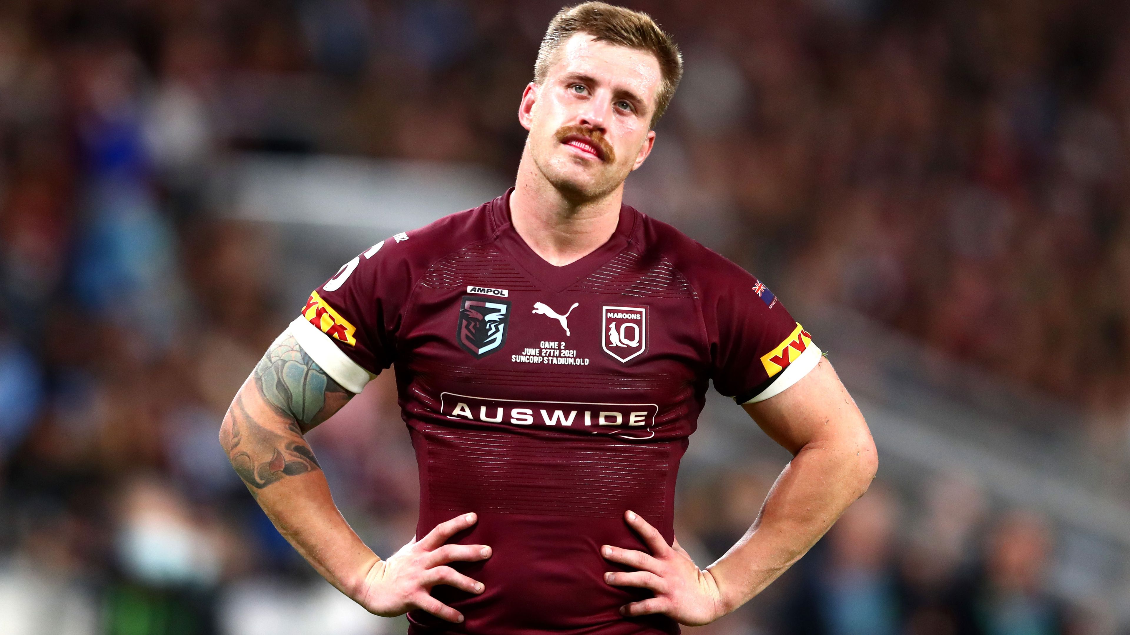 Cameron Munster reacts to Queensland&#x27;s loss.