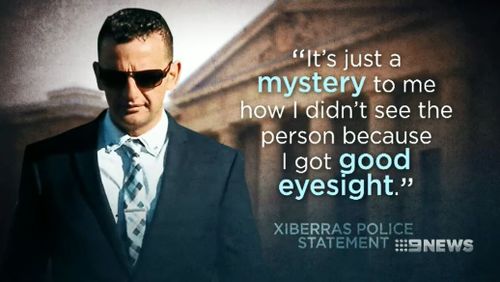 The court heard Xiberras's police statement on the day of the crash. Picture: 9NEWS