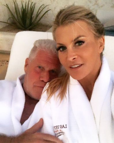 Ron Perlman and girlfriend Allison Dunbar.