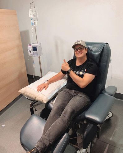Johnny Ruffo updates fans as he undergoes chemotherapy treatment for brain cancer.