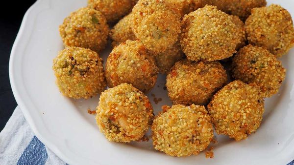 Gluten free salmon and broccoli arancini. Image: Tilda