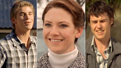 Liam Hemsworth, Anna Torv and Rodger Corser on McLeod's Daughters. 