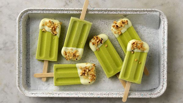 Avocado coconut ice blocks (popsicles)