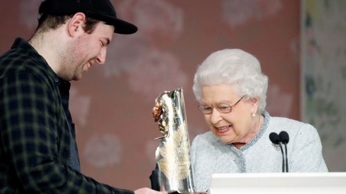 Richard Queen was presented with the inaugural Queen Elizabeth II Award for British Design. (Getty)