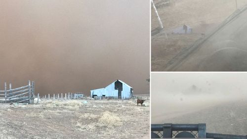 The region has experienced dust storms so severe at least one resident was taken to hospital. (Supplied)