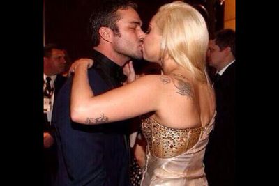 @2013artpop: "#CutestCoupleAlert Lady Gaga and Taylor Kinney at the #GoldenGlobes after party. #kiss <3"