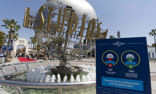 A tram accident at Universal Studios in Los Angeles injured multiple people Saturday night, April 20, 2024, authorities and the company said. 