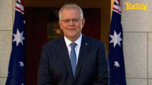 Prime Minister Scott Morrison announces Pfizer COVID-19 booster shots for all Australians aged 18 and over
