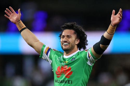 Corey Harawira-Naera during the NRL Semi Final match between the Sydney Roosters and the Canberra Raiders at Sydney Cricket Ground on October 09, 2020 in Sydney, Australia. (Photo by Cameron Spencer/Getty Images)