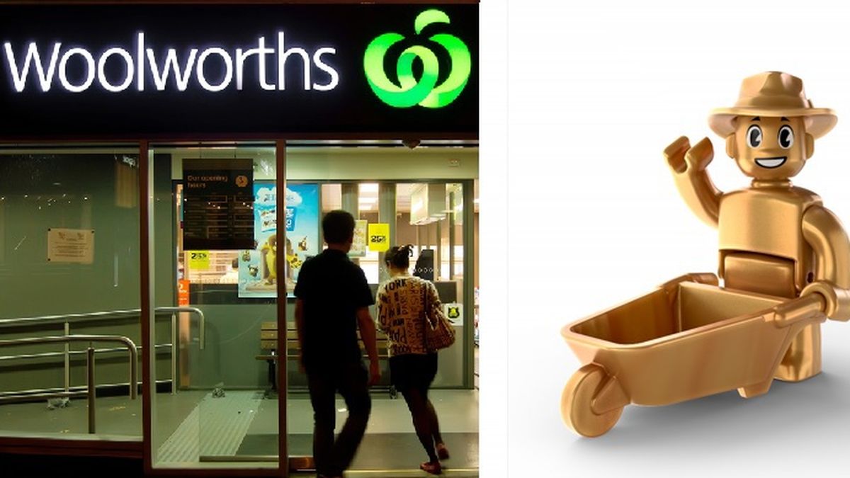 Woolworths Collectible Bricks 1 NEW Groceries Food Woolworth Customer