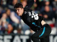 Baker takes a wicket against Somerset