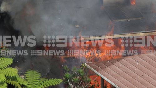 The home is believed to have been full of asbestos. Picture: 9NEWS courtesy of Stephen O'Farrell