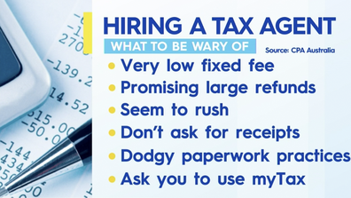 What to watch out for when hiring a tax agent.