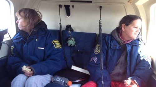 Leslie Roy, left, and Lee Marie Wright were found safe in Michigan's Upper Peninsula after a two week search. (Source: Michigan State Police)