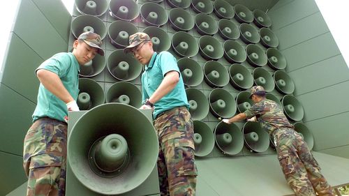 South Korea resumes propaganda broadcasts featuring K-pop into the North