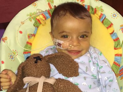 Hunter was admitted to the Royal Children's Hospital in Melbourne at four-months-old and diagnosed with a rare liver disease