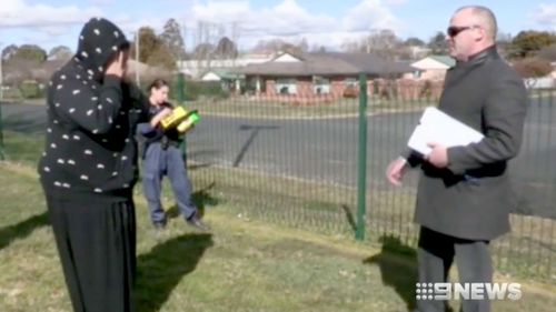 Joseph's biological mother speaking to police after the little boy's death. (9NEWS)
