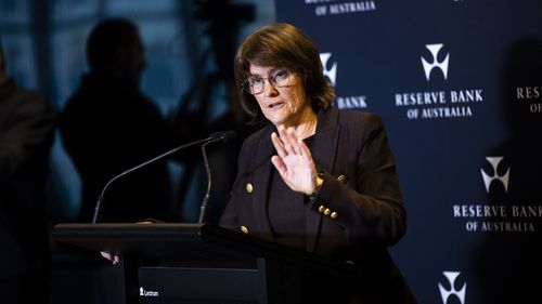 Reserve Bank of Australia governor Michele Bullock during a press conference
