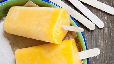 Recipe: <a href="http://kitchen.nine.com.au/2018/01/29/15/45/mango-coconut-yoghurt-pops" target="_top">Mango and coconut yogurt pops</a>