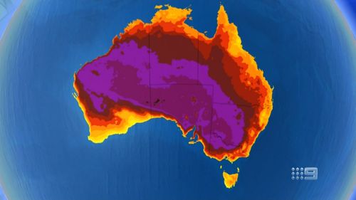 The country is set to swelter this week with temperatures well above 40C in some parts.