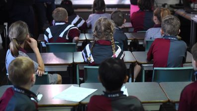 Children sitting an exam