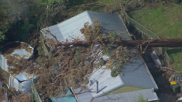 Residents of a storm-hit south-east Queensland community have spent the day taking stock of the damage﻿.