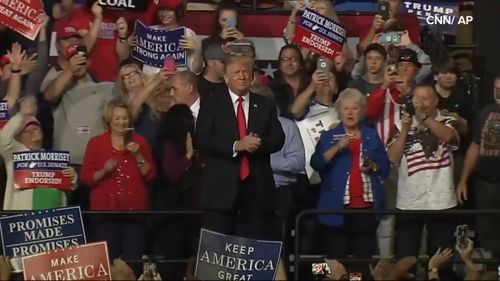 "You see what's happening now...the meanness the nastiness," said Trump at West Virginia rally.