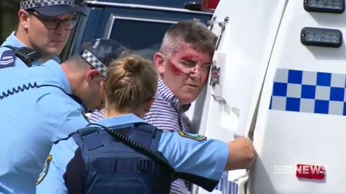 One of the men arrested this morning at Mosman. (9NEWS)