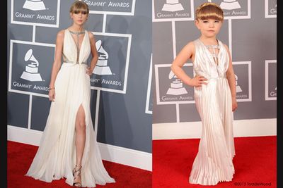 <b><a target="_blank" href="http://celebrities.ninemsn.com.au/slideshowajax/283691/too-cute-kid-versions-of-2013-grammys-stars.slideshow">Click here to see the 2013 Grammys Toddlewood slideshow!</a></b>