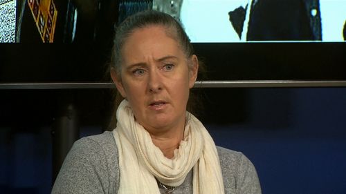 Jill Perrett, 49, was sexually assaulted on a Melbourne train during peak hour. (9NEWS)