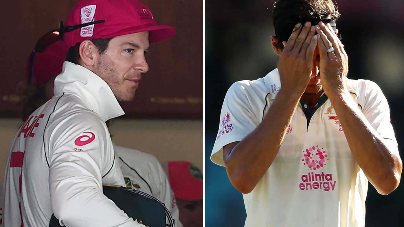 Tim Paine regrets losing his cool and not properly guiding Mitchell Starc on the fifth day. (Getty)