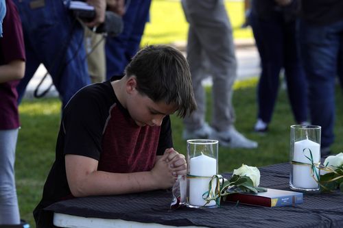 The shooting has rocked the tightknit community of Santa Fe. (AAP)