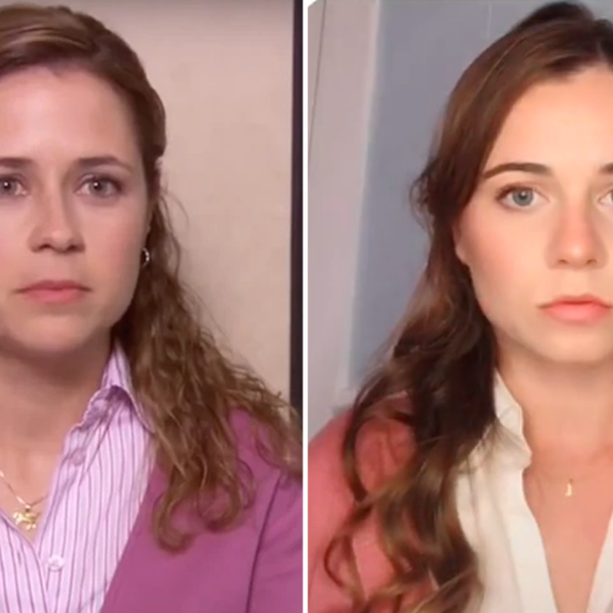 This TikTok star looks exactly like Pam Beesly from The Office - 9Celebrity