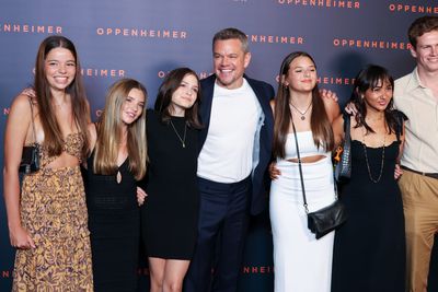 Matt Damon and his daughters