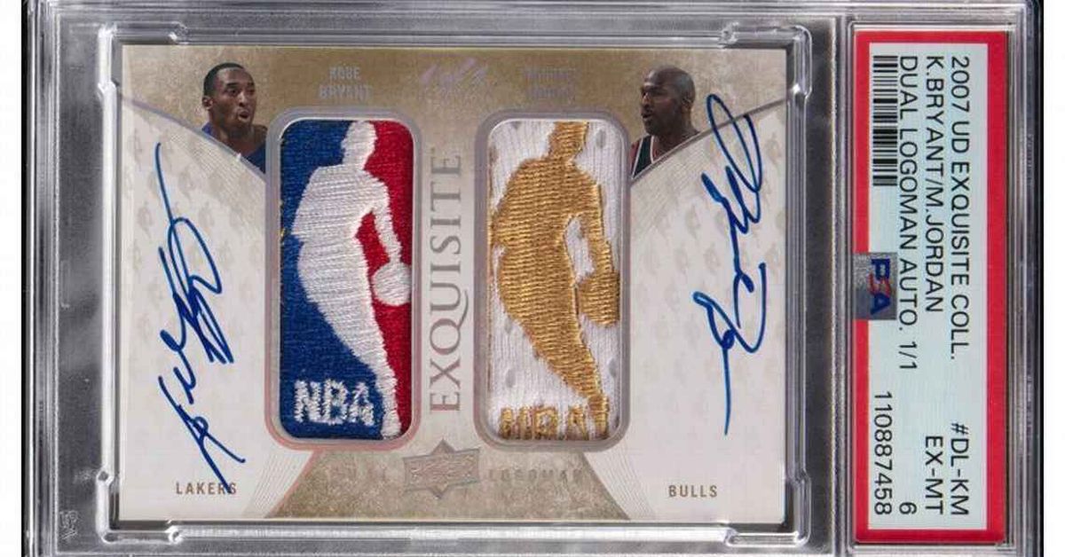 Basketball card with NBA legends Kobe Bryant and Michael Jordan sells for world record .9 million