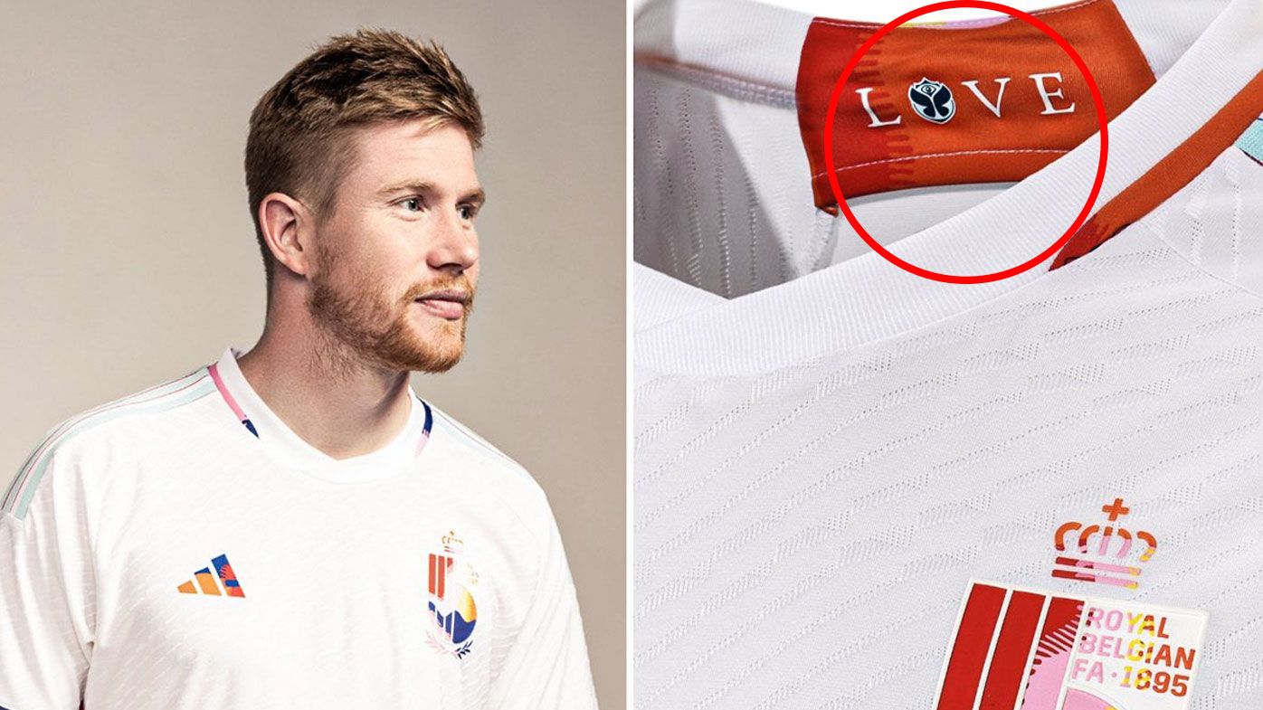 FIFA forces Belgium to change kit due to 'Love' detail on inside collar