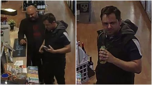 Police are searching for the two men pictured.